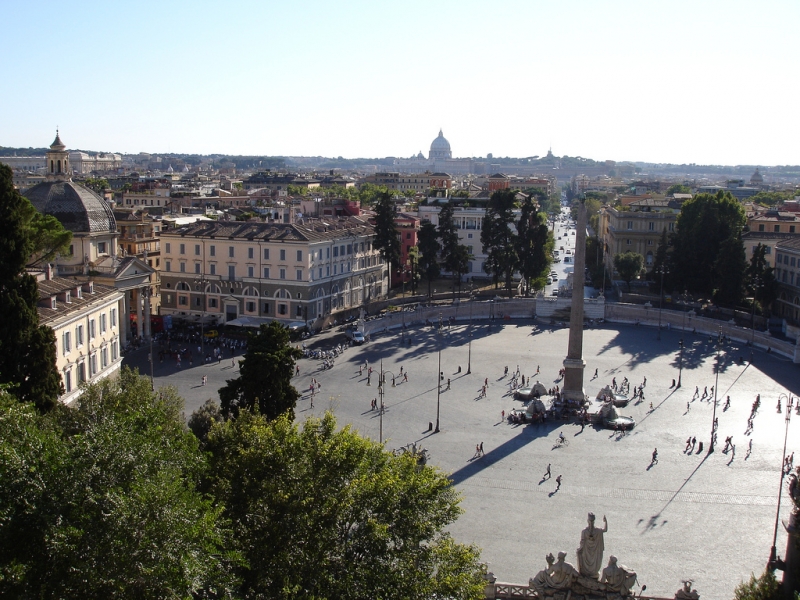 Plaza del Pueblo en Roma