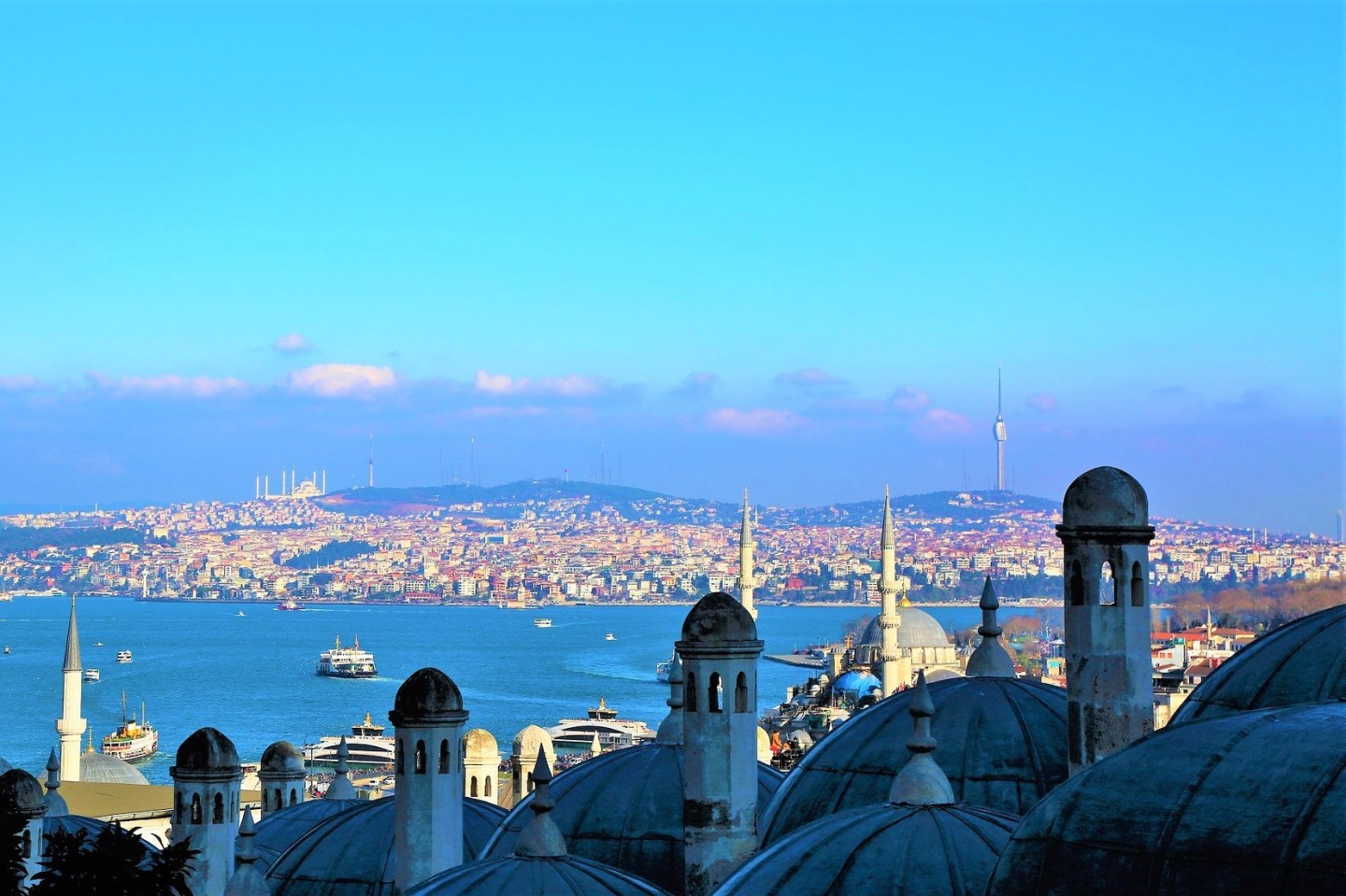 Las colinas de Estambul y las mezquitas