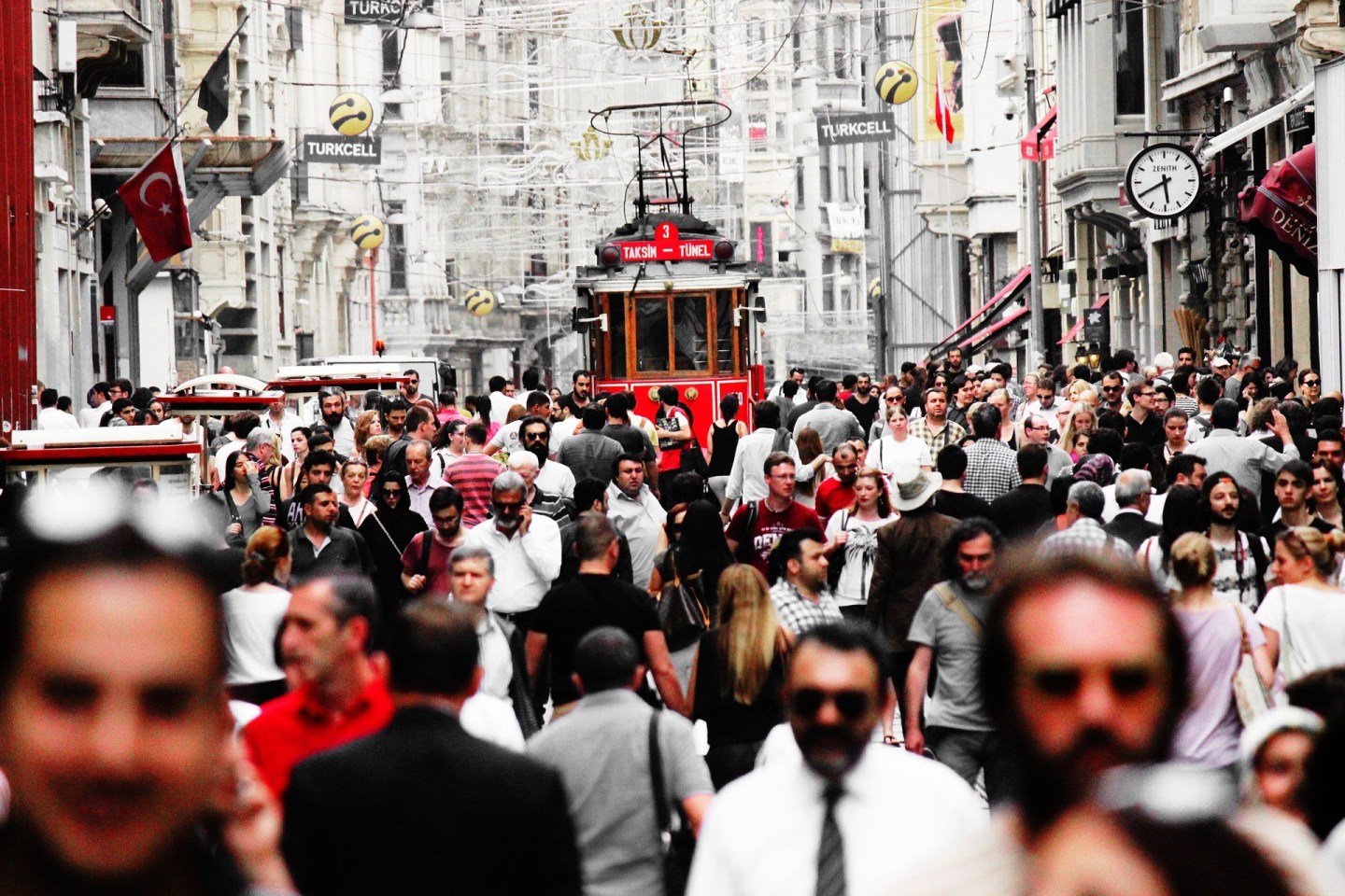 Multitudes en Estambul