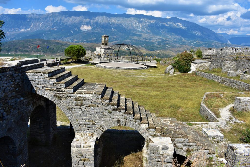 Spectacular castle of Gjirokastra, Albania