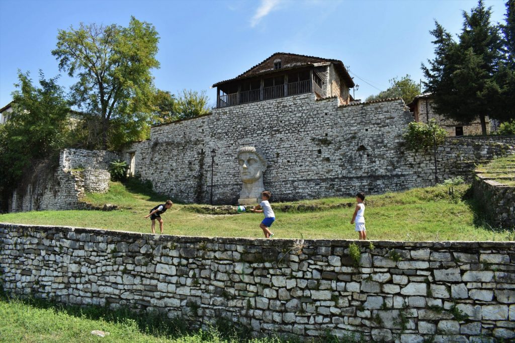 The area of Berat castle and one of its medieval churches