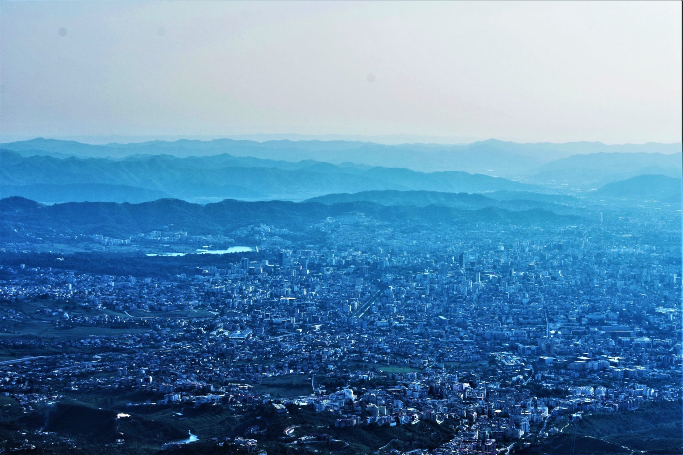 View of Tirana high above from Dajti Mountain