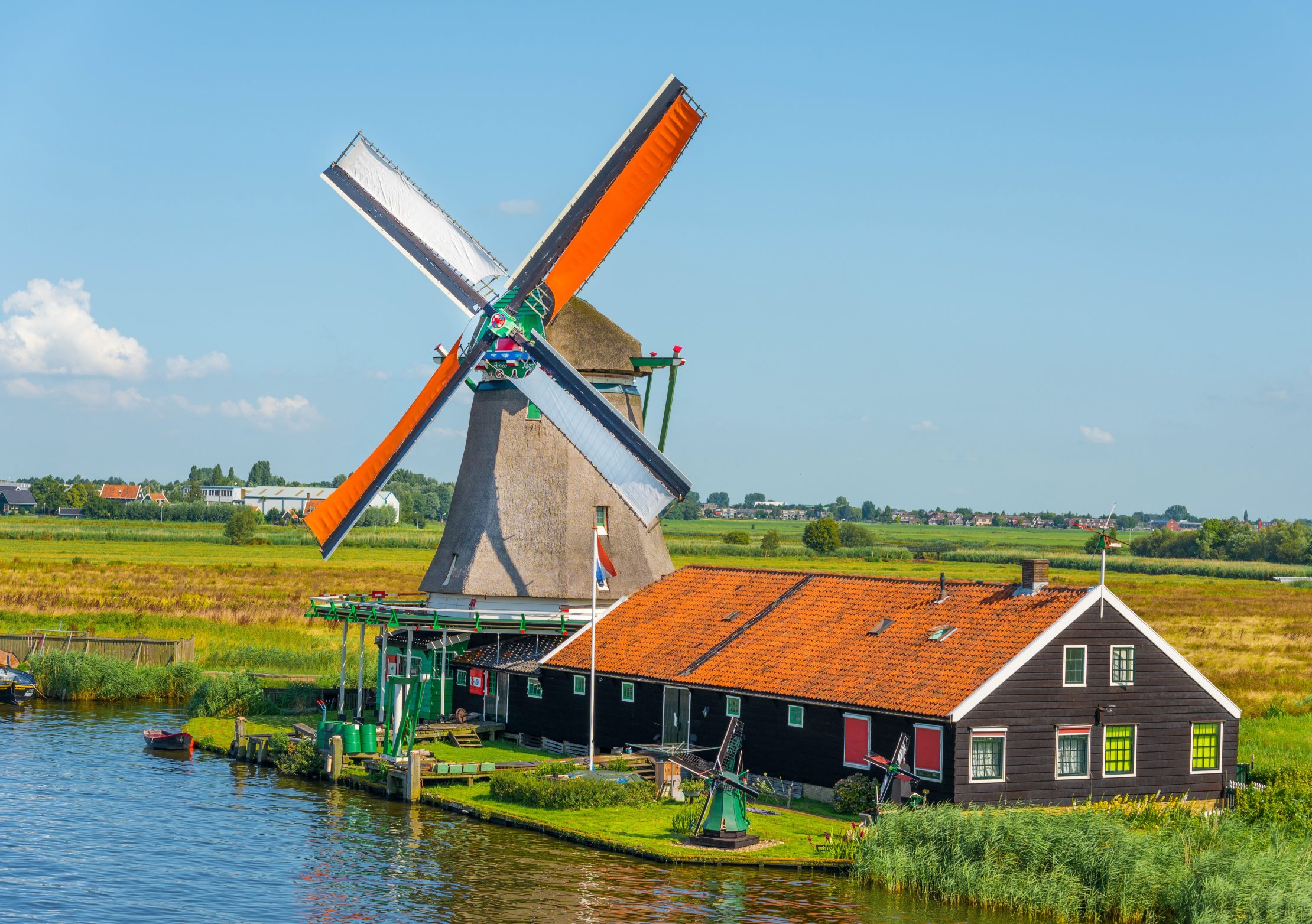 Windmill in Zaanse Schans The Netherlands