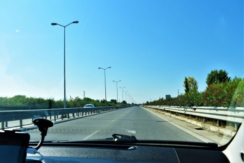 Carretera entre Tirana y Durrës