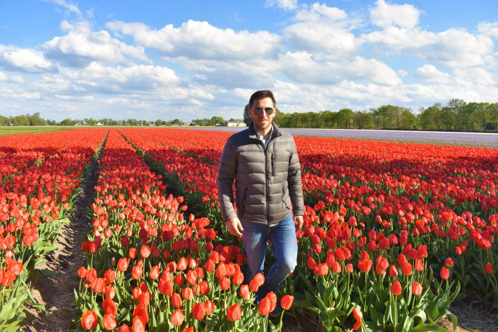Among the tulip fields in Lisse