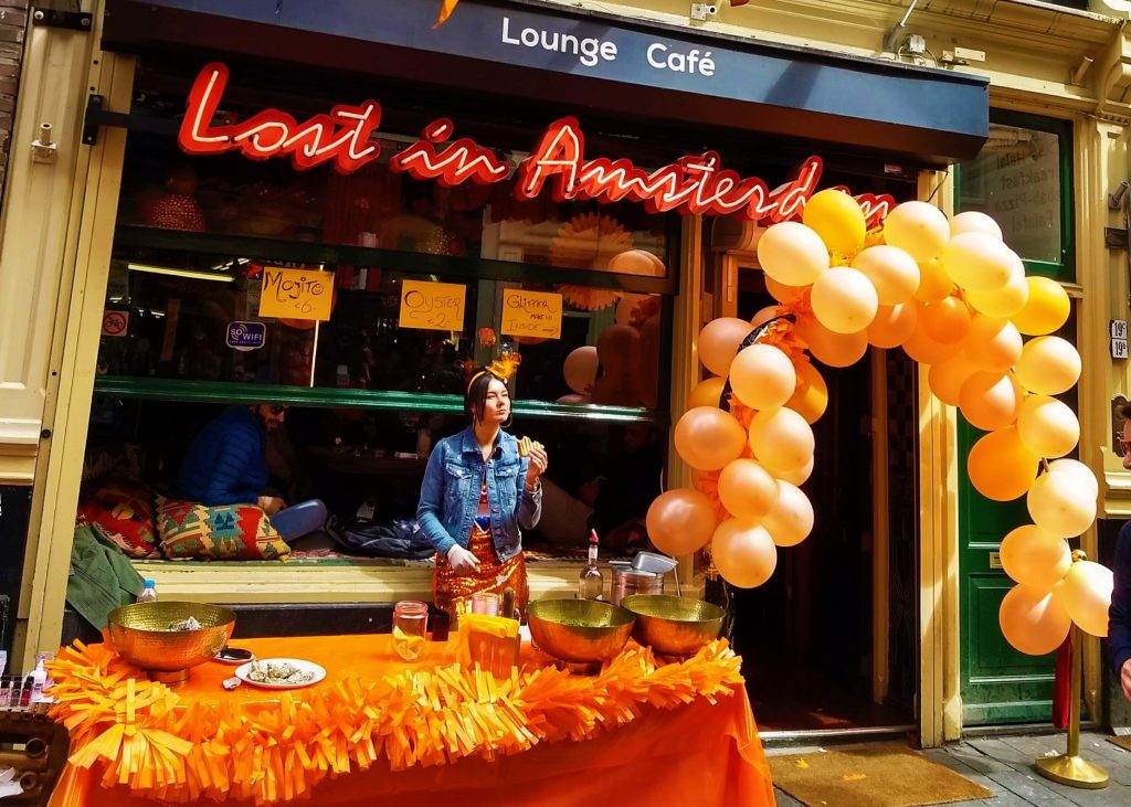 Cafes and bars will be open - and very orange
