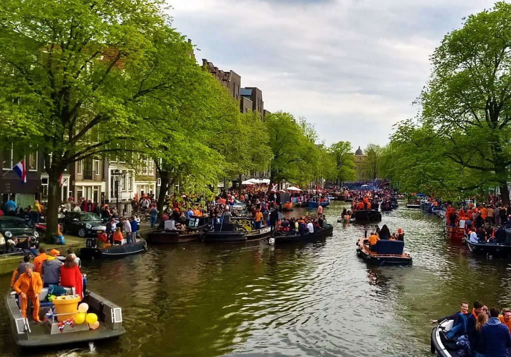Celebrating King's Day in Amsterdam