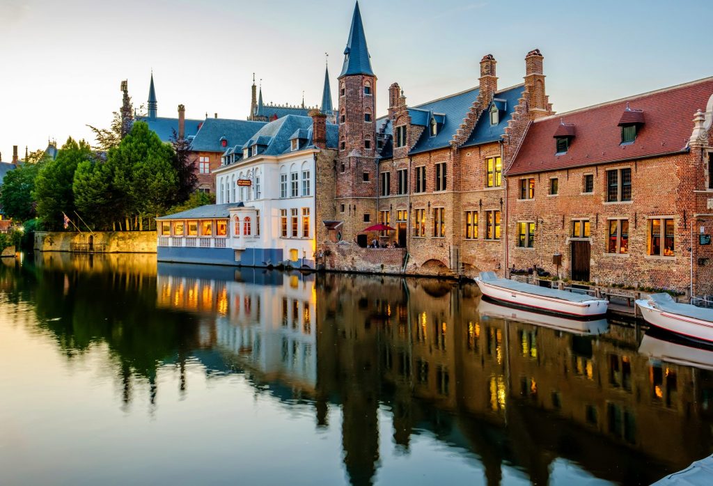 Charming buildings of Bruges
