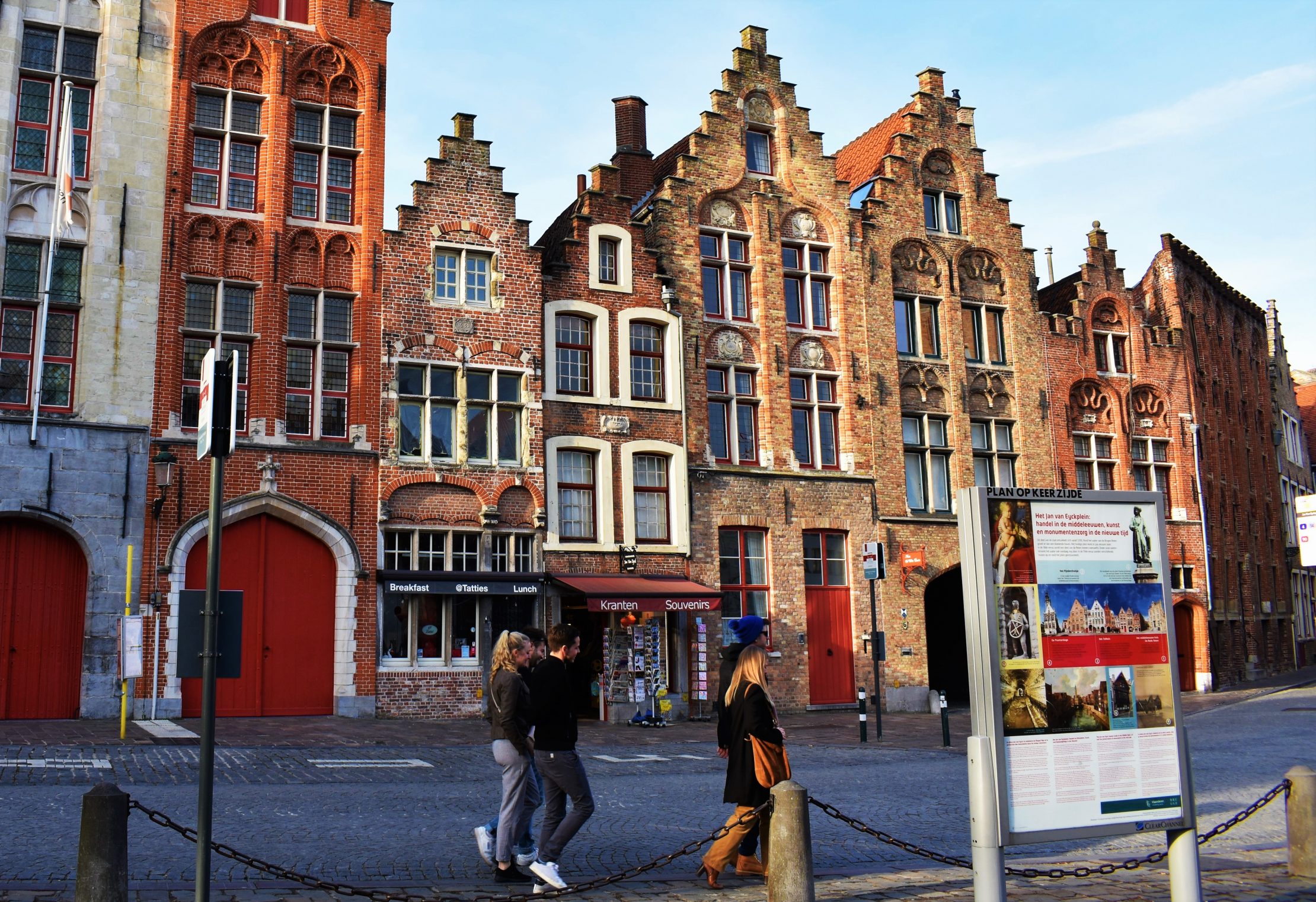Former Hansa Quarter in Jan Van Eyckplein in Bruges