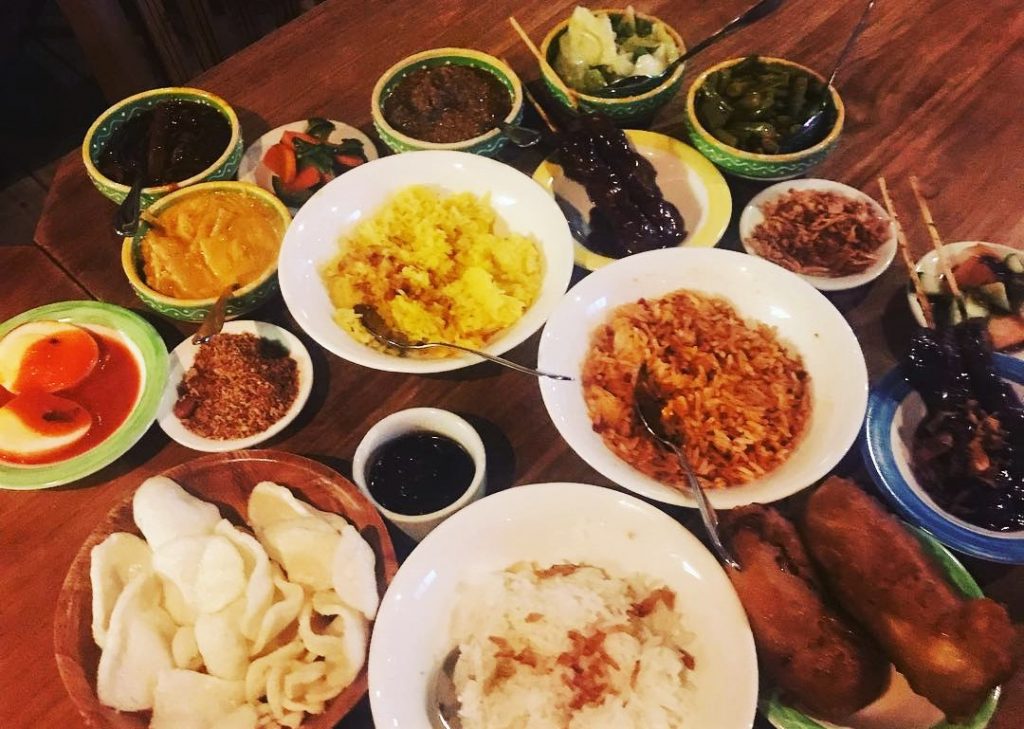 Indonesian Rijstaffel has its place in the gastronomy of the Netherlands