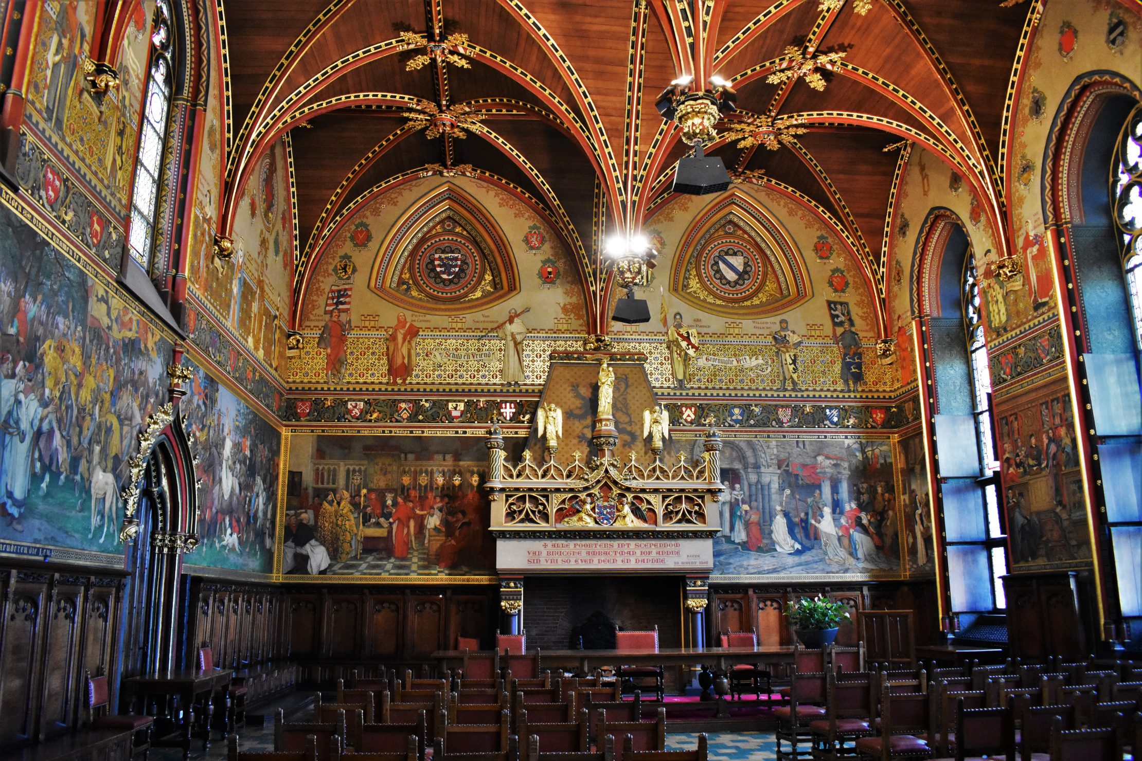 Spectacular interiors of the City Hall of Bruges - 15 best things to do in Bruges