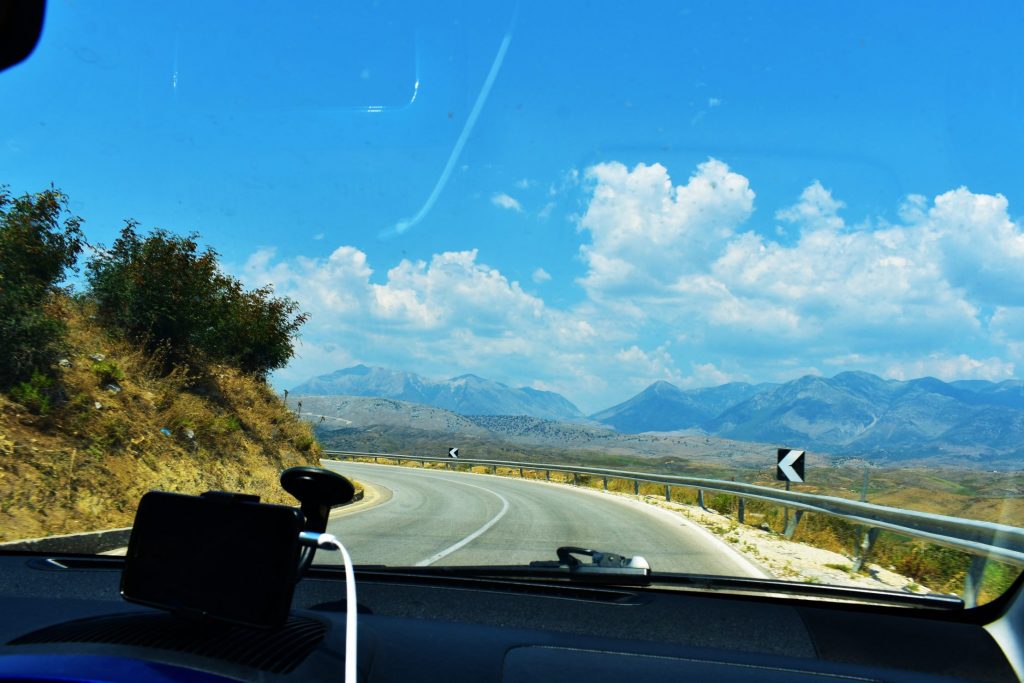 Travelling to Albania by car - Albanian roads are often very curvy
