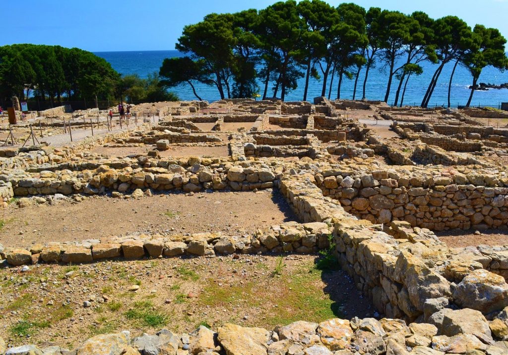 The archaeological site in Empuries, L'Escala, Spain
