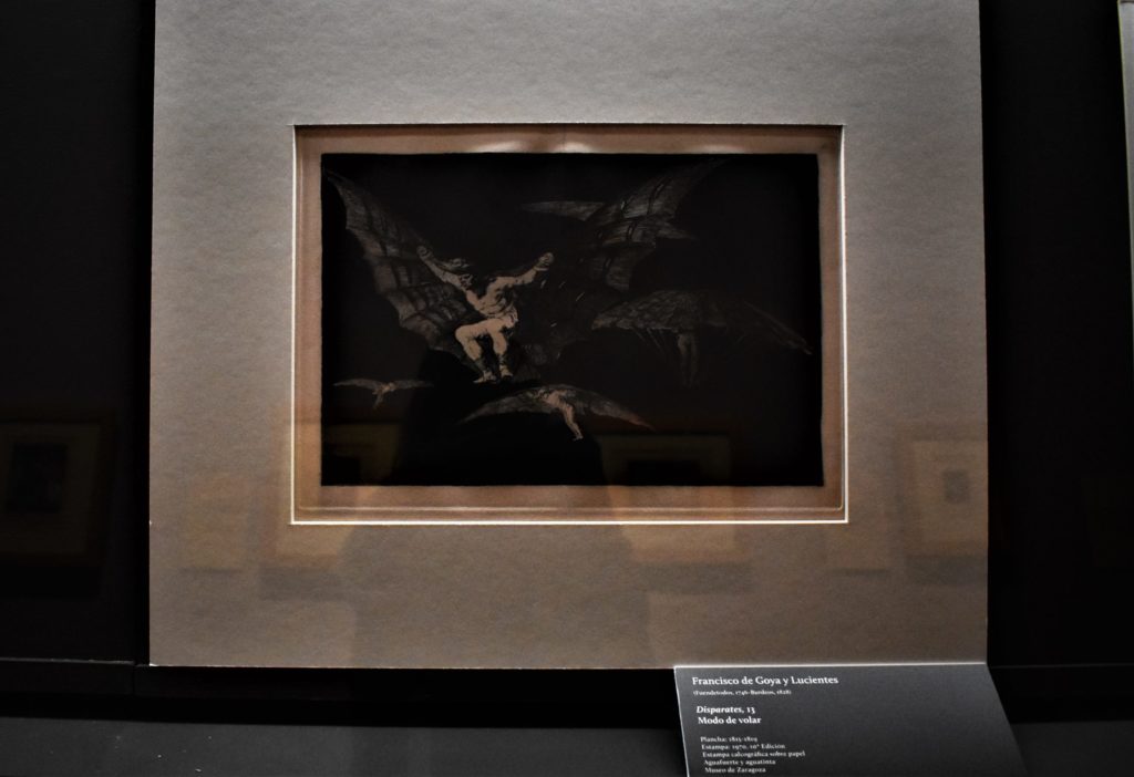 Imaginative sketch by Francisco de Goya in Zaragoza City Museum