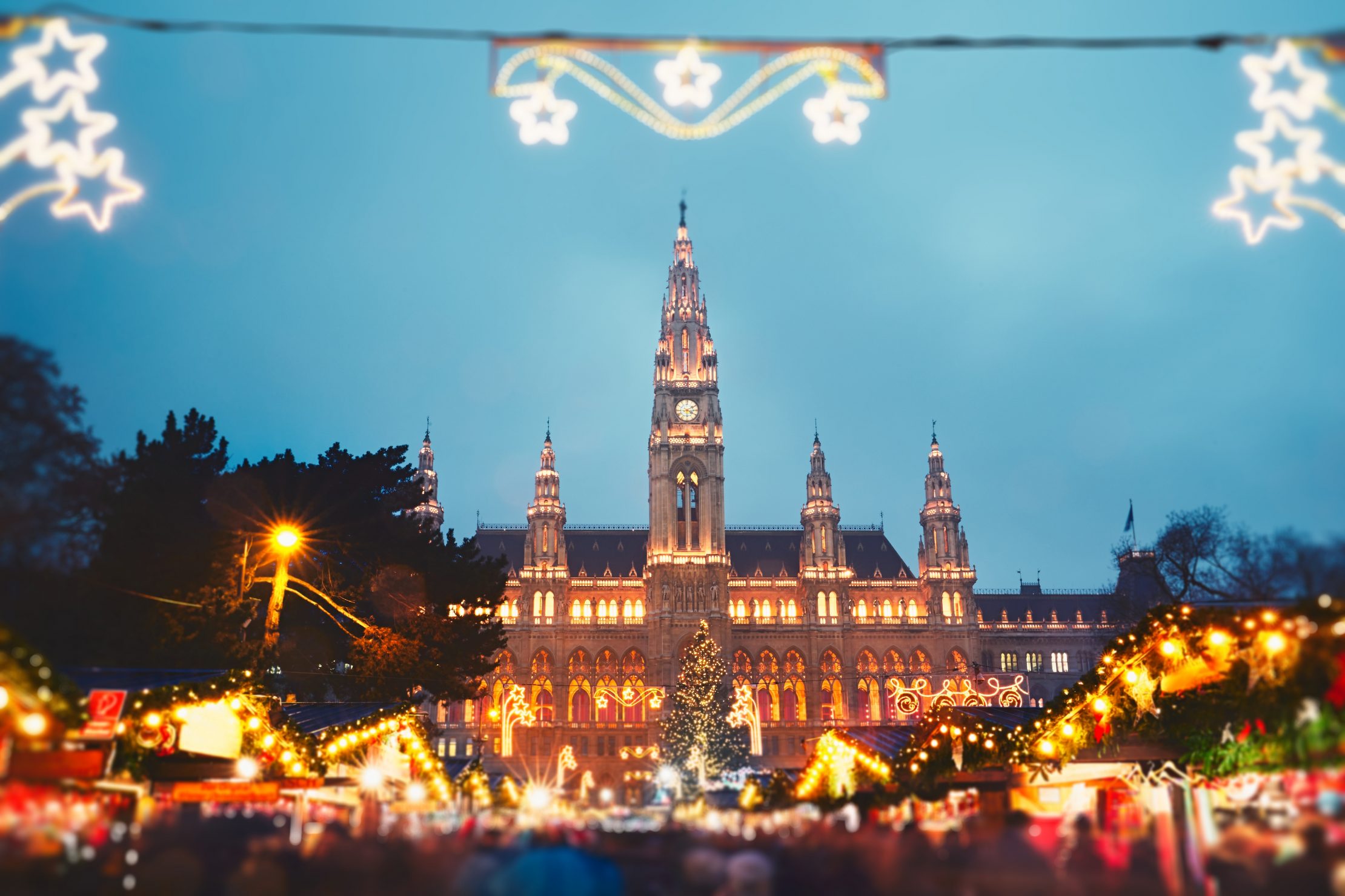 Mercadillo de Navidad en el Ayuntamiento de Viena