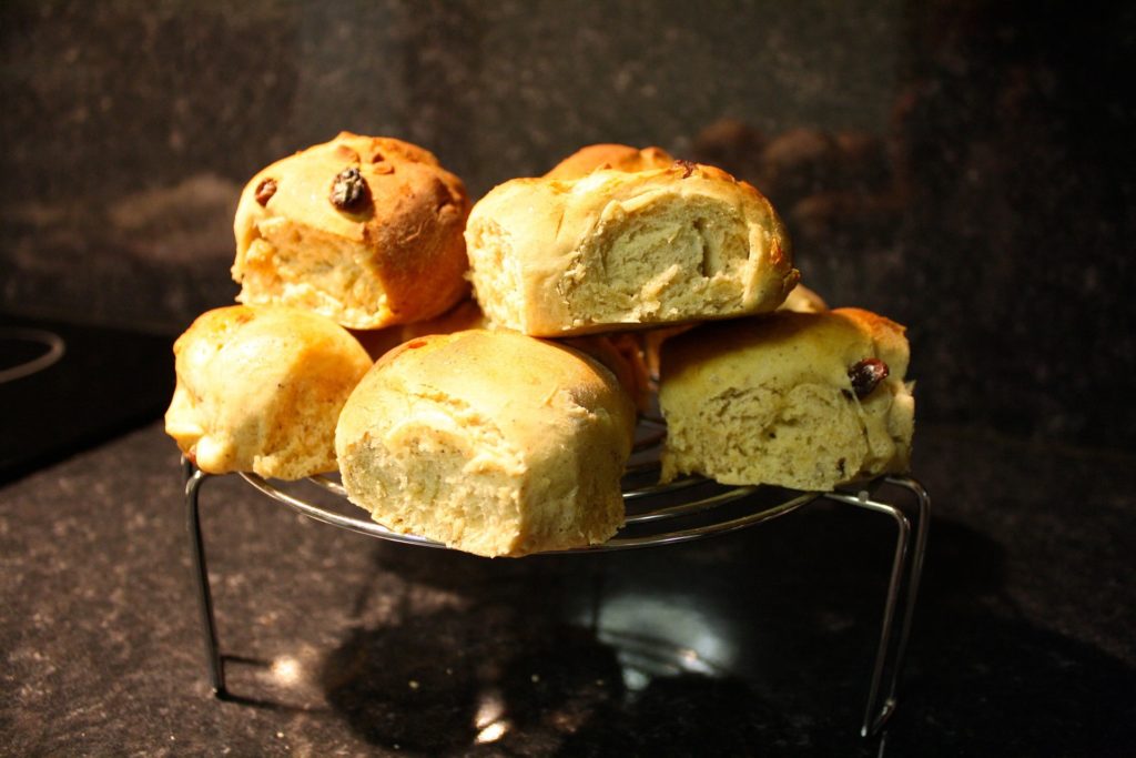 Czech Buchty - sweet dough pastries