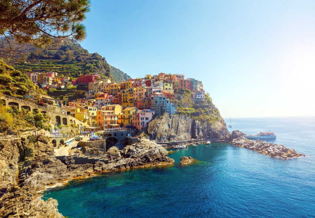 Manarola - one of the 5 enchanting villages of Cinque Terre in Italy