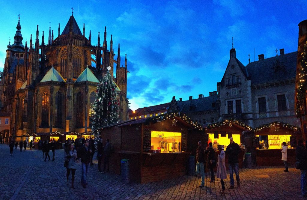 Small but lovely Christmas market in the Prague Castle