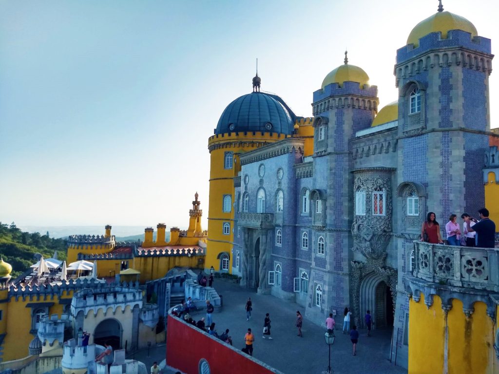 The views, the colours, the multitude of towers make Pena Palace in Sintra extremely photogenic