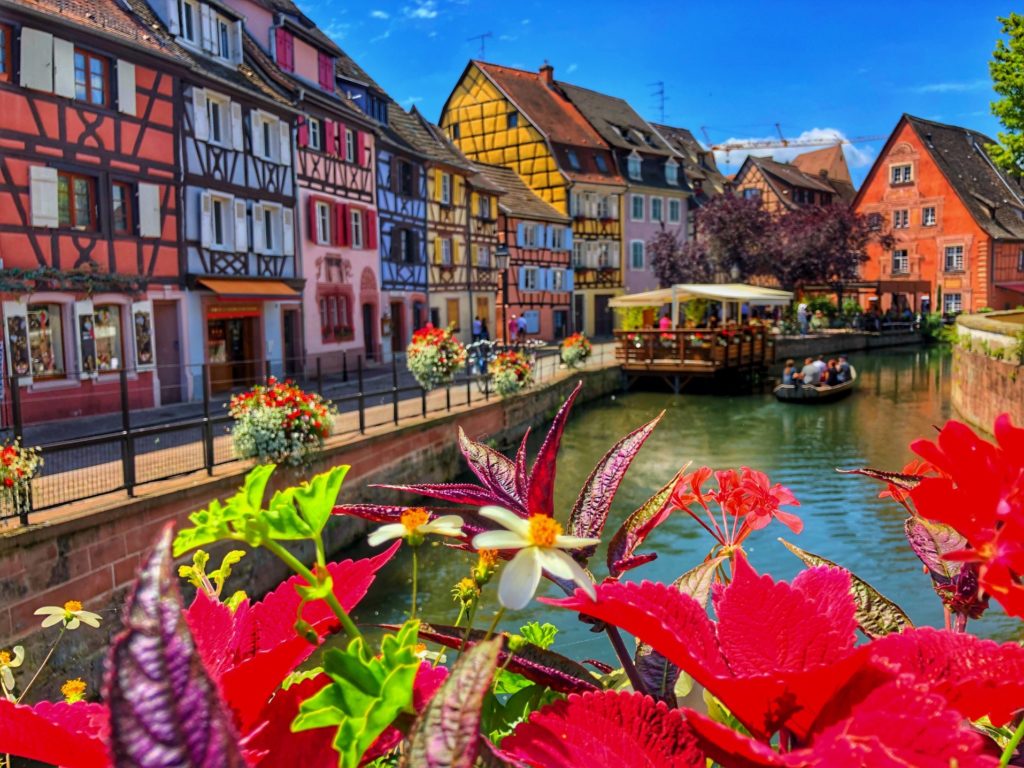 Colmar in France enchants with the unique Alsatian architecture of its colourful historical buildings