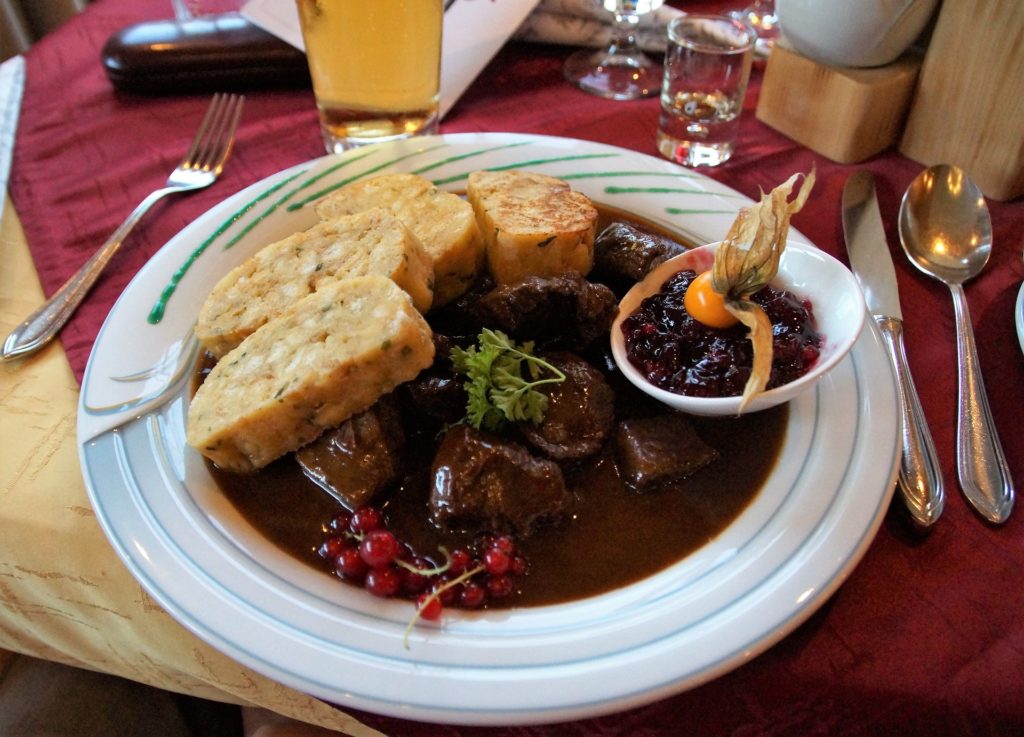 Deer stew - one of classic Austrian game dishes - typical Austrian food