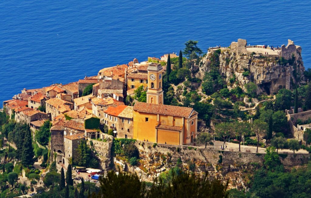 Lovely Èze - one of colourful sunny villages of Côte d'Azur, France