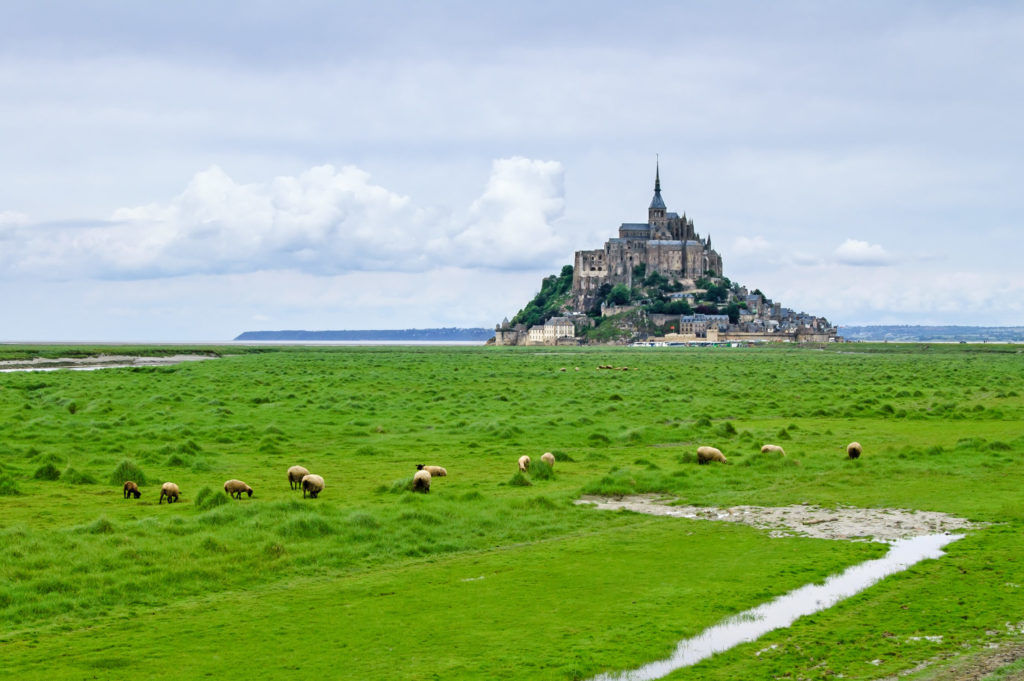 Mont-Saint-Michel - an abbey on a tiny island, looks like a fairytale land - Normandy, France