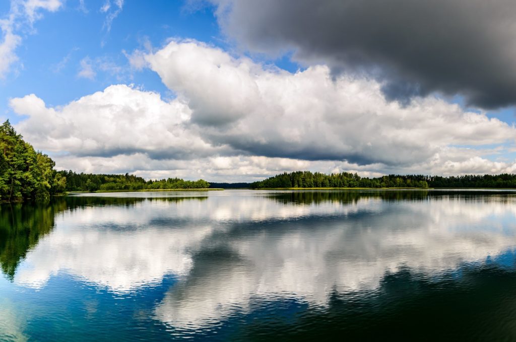 Sailors paradise - one of the thousands of lakes in the Masuria region in Poland