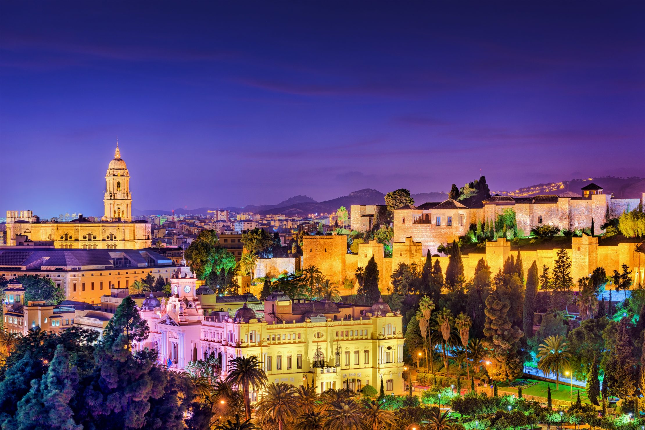 Vista de Malaga, preciosa desde todos los puntos de vista