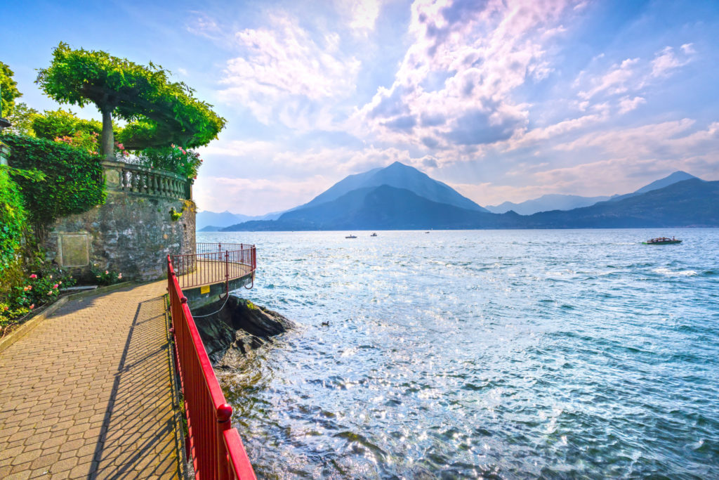 Walk of Lovers in Varenna at Como Lake, northern Italy