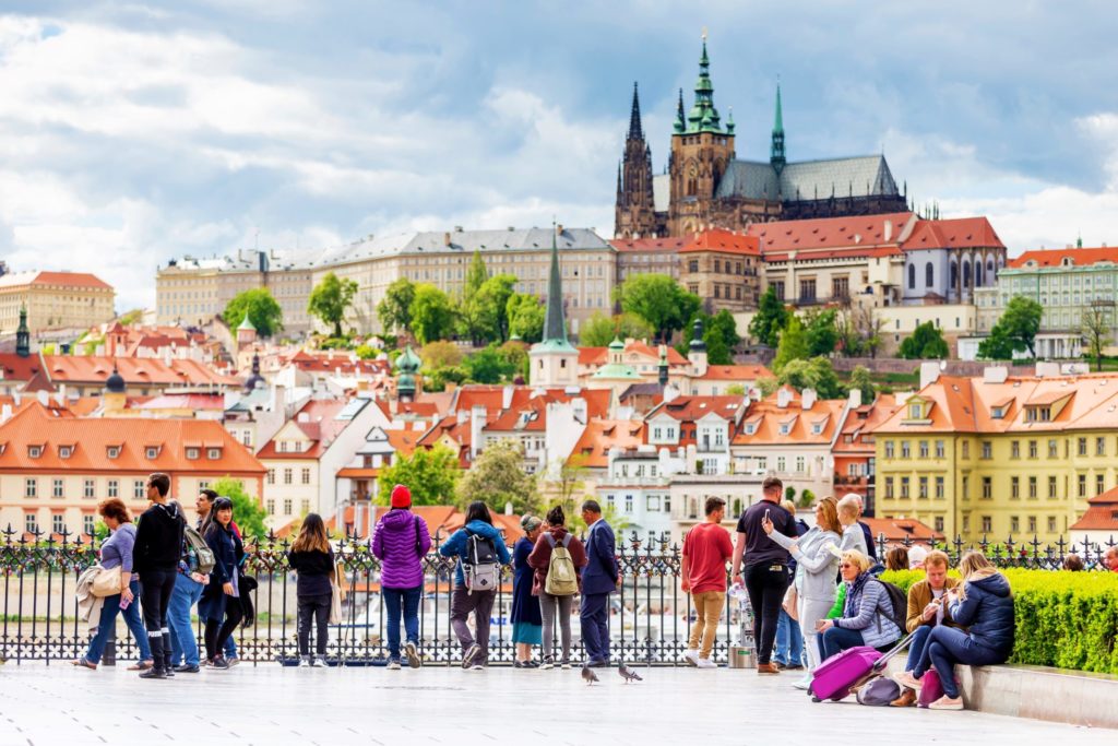 Admiring the view at the biggest castle complex in the world - Prague, Czech Republic - reasons to visit Prague