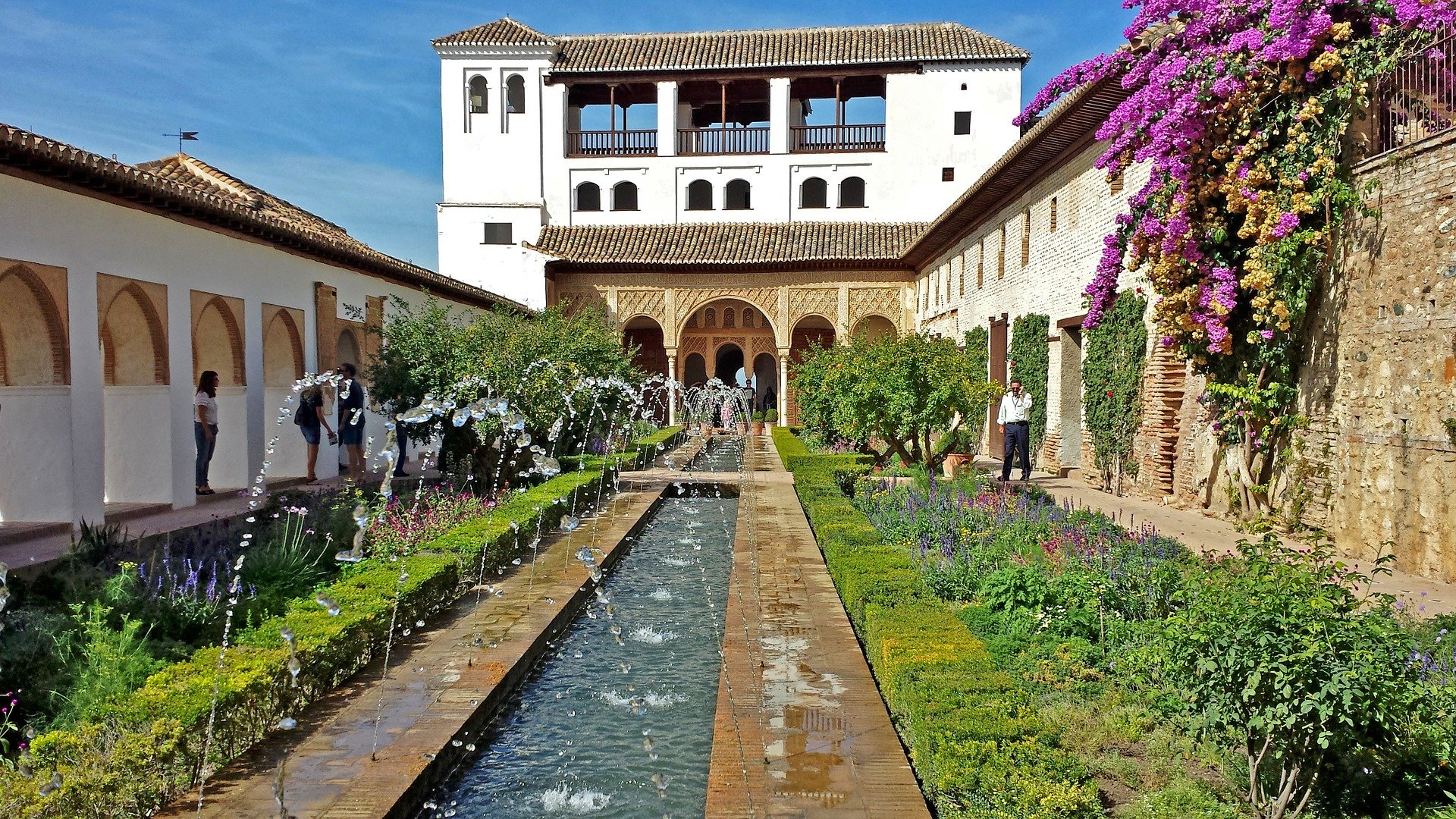 The Patio of the Irrigation Ditch in the Generalife gardens, Alhambra
